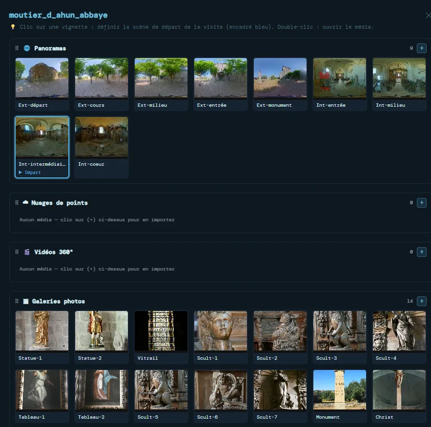 Tableau de bord médias AllScenes360
